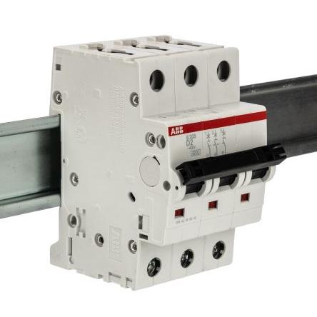 ABB Miniaturní jistič, rozsah: S200 3pólový 2A vypínací výkon 6 kA, charakteristika: Typ D, rozsah: System Pro M Compact