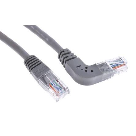 RS PRO Cat5e Ethernetové kabely, Šedá, Polyvinylchlorid, A: RJ45 2 m Vnější, B: RJ45 Vnější, typ pláště: U/UTP