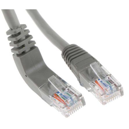 RS PRO Cat5e Ethernetové kabely, Šedá, Polyvinylchlorid, A: RJ45 1 m Vnější, B: RJ45 Vnější, typ pláště: U/UTP