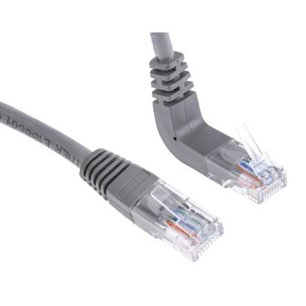 RS PRO Cat5e Ethernetové kabely, Šedá, Polyvinylchlorid, A: RJ45 2 m Vnější, B: RJ45 Vnější, typ pláště: U/UTP