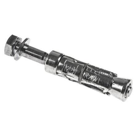 Kotva do zdiva, Uhlíková ocel R-RBL-M08/25W, M8, délka: 80 mm RawlPlug 8 mm