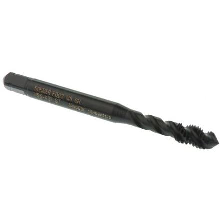 Závitník, Rychlořezná ocel E Strojní závitník, velikost závitu: M2 x M24 Metrické, celková délka: 58mm, Spirálová drážka
