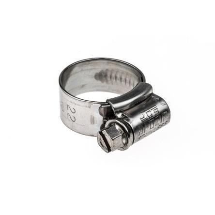 Hadicová a stahovací spona HGS22BP Šnekový převod, Nerezová ocel S šestihranným otvorem HI-GRIP 22 mm (vnitřní prům.)