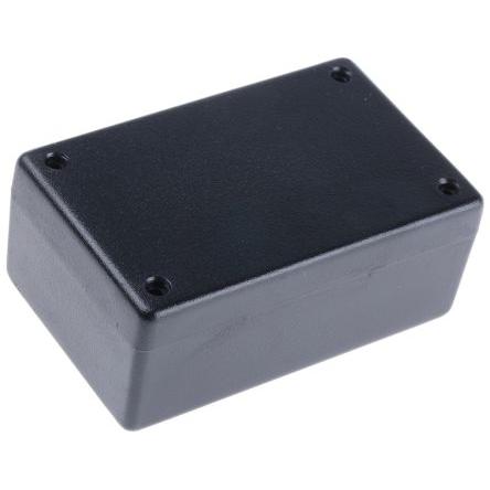 Hammond Pouzdro, řada: 1594 IP54 Nestíněný barva Černá barva Černá Samozhášecí ABS 104 mm 33 mm 66 mm