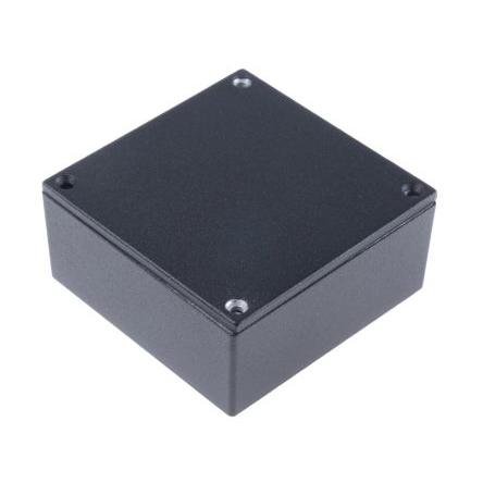 Hammond Pouzdro, řada: 1590 IP54 Ano barva Černá barva Černá Odlévaný hliník 92 mm 38 mm 92 mm Silikon