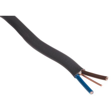 Prysmian Napájecí kabel, řada: 6242Y 3žilový 10 m Polyvinylchlorid plášť, Šedá, vnější průměr: 8.5 mm OD, 240V 70 °C