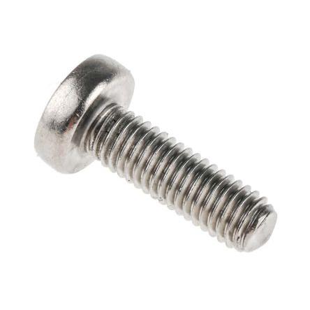 RS PRO Šroub s nízkou půlkulovou hlavou Pozidriv, Obyčejný, Nerezová ocel hlavice Kónická 16 mm
