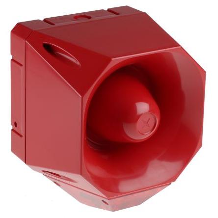 Eaton Kombinace sirény a majáku, řada: Asserta Blikající světlo Elektronika barva Červená 30V dc IP66 LED Nástěnná CE