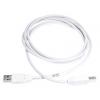 TE Connectivity Kabel USB Vnější, A: USB typu A, 2 m Vnější, Bílá, B: USB B