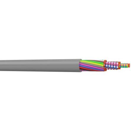 Ovládací kabel, řada: HIFLEX-Y 3žilový 0.34mm² 22 AWG Polyvinylchlorid plášť AXINDUS Nestíněný 50 m, Šedá