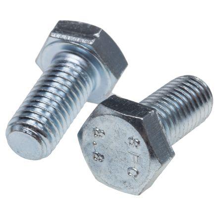RS PRO Šroub s vnitřním šestihranem, Lesklý zinek, Ocel, M12, délka: 25 mm