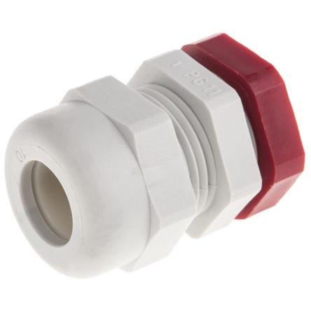 Kabelová průchodka, řada: WADI-TEC Z6101100R Šedá Polyamid 6, IP68 PG11 SIB 5.5 mm až 10.5 mm