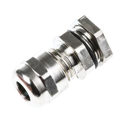 Kabelová průchodka, řada: SIB-TEC C5007000R Kovová Niklovaná mosaz, IP68 PG7 SIB 2.5 mm až 6.5 mm