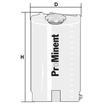 ProMinent Chemická nádrž, objemová kapacita: 60L, Polyetylen, 791994