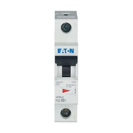 Eaton Miniaturní jistič, rozsah: xEffect 1pólový 6A vypínací výkon 10 kA, charakteristika: Typ S, rozsah: xEffect 230V