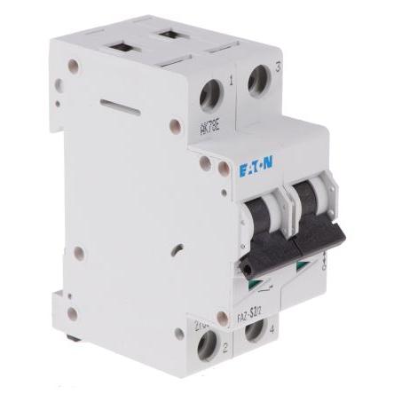 Eaton Miniaturní jistič, rozsah: xEffect 2pólový 2A vypínací výkon 10 kA, charakteristika: Typ S, rozsah: xEffect 230V