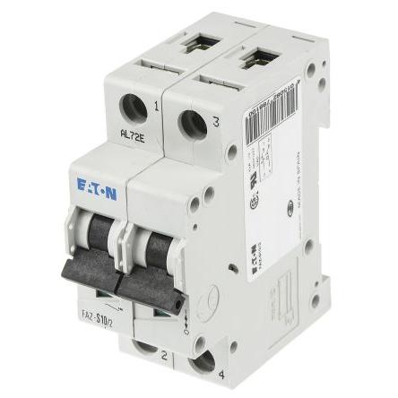 Eaton Miniaturní jistič, rozsah: xEffect 2pólový 10A vypínací výkon 10 kA, charakteristika: Typ S, rozsah: xEffect 230V