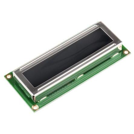 Monochromatický LCD displej, řada: 162D Alfanumerické podsvícení LED Bílá Paralelní Displaytech Černá 2 x 16