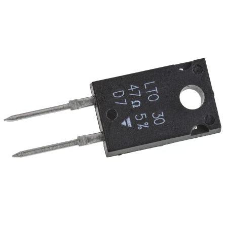 Rezistor Tlustý film Radiální, řada: LTO30 47 Ω 5 % LTO030F47R00JTE3 30 W Vishay