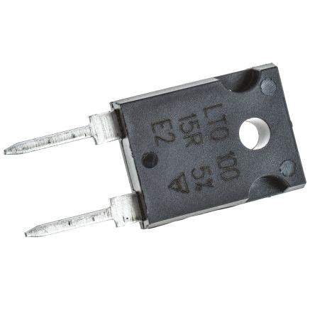 Rezistor Tlustý film Radiální, řada: LTO100 15 Ω 5 % LTO100F15R00JTE3 100 W Vishay