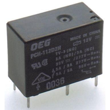 TE Connectivity Výkonové relé SPST Lišta DIN 10A 24V dc PCH