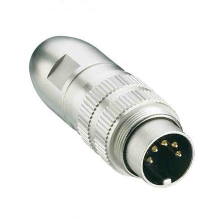 Lumberg Zástrčka DIN, řada: 332, počet kontaktů: 12, velikost: M16, 60V ac, orientace těla: Rovný, IP68 3A DIN EN 60529,