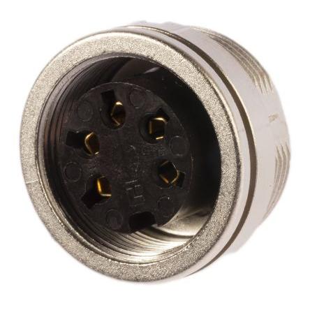 Lumberg Zásuvka DIN, řada: KFV, počet kontaktů: 5, velikost: M16, 250V ac, orientace těla: Rovný, IP40 5A DIN EN 60529,