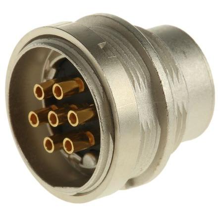 Lumberg Zástrčka DIN, řada: SFV, počet kontaktů: 7, velikost: M16, 250V ac, orientace těla: Rovný, IP40 5A DIN EN 60529,
