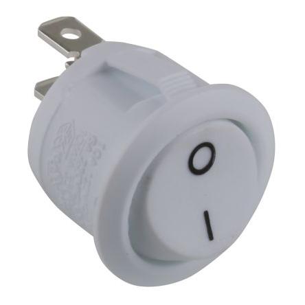 Arcolectric (Bulgin) Ltd Kolébkový spínač IP67 Zap-vyp, barva ovladače: Bílá SPST Panel Zap-vyp 10A