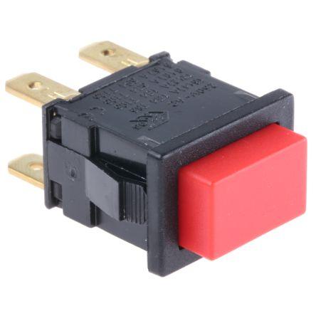 Arcolectric (Bulgin) Ltd Tlačítkový spínač, řada: 8300 IP65 DPDT Panel Blokování 12.9 mm 16A 250 V ac