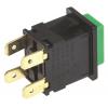 Arcolectric (Bulgin) Ltd Tlačítkový spínač, řada: 8300 IP40 DPST Panel Okamžité 12.9 mm 16A 250 V ac
