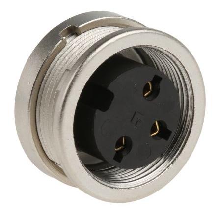 Lumberg Zásuvka DIN, řada: KFV, počet kontaktů: 3, velikost: M16, 250V ac, orientace těla: Rovný, IP40 5A DIN EN 60529,