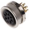 Lumberg Zásuvka DIN, řada: KFV, počet kontaktů: 8, velikost: M16, 60V ac, orientace těla: Rovný, IP40 5A DIN EN 60529,