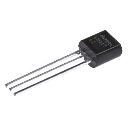 Texas Instruments Regulátor napětí LM317LZ/NOPB 0.63 W 40V TO-92, počet kolíků: 3 kolíkový