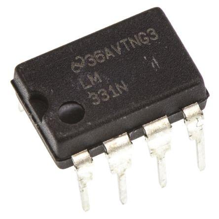 Texas Instruments Převodník napětí na frekvenci LM331N/NOPB Napětí 100 kHz ±0.14 %FSR, MDIP, počet kolíků: 8 kolíkový