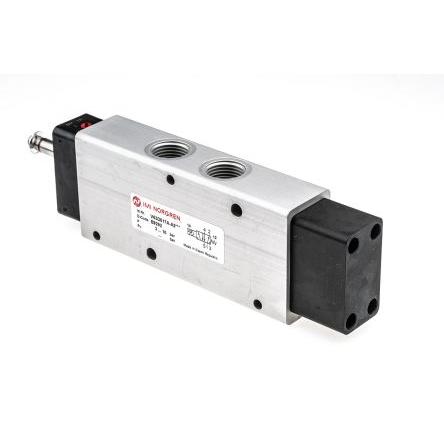 Pneumatický solenoidový ventil 5/2, řada: V63 G Elektromagnetický/pružina, max. průtok: 4500L/min Norgren 24V