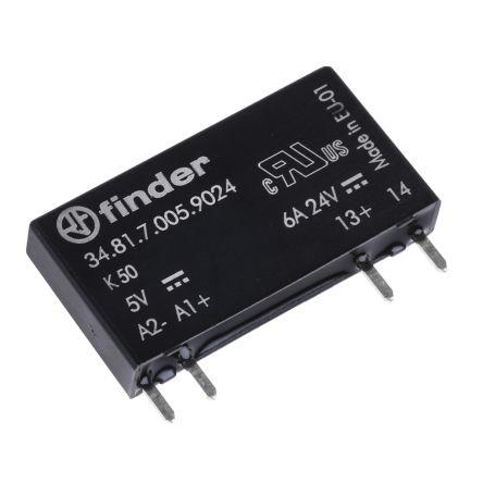 Finder Polovodičové relé 6 A Montáž na plošný spoj SPST 24 V dc 34 12V