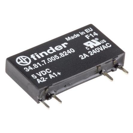 Finder Polovodičové relé 2 A Montáž na plošný spoj SPST 240 V ac 34 10V dc