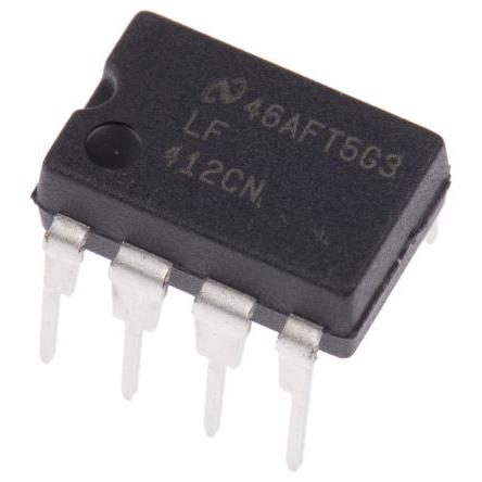 Texas Instruments Operační zesilovač LF412CN/NOPB 4 MHz 18V, MDIP, počet kolíků: 8 kolíkový