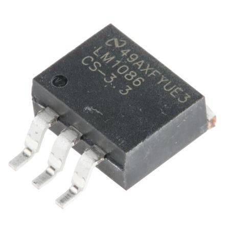 Texas Instruments Regulátor napětí LM1086CS-3.3/NOPB 30V, počet kolíků: 3 kolíkový