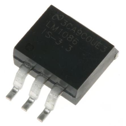 Texas Instruments Regulátor napětí LM1086IS-3.3/NOPB 30V, počet kolíků: 3 kolíkový
