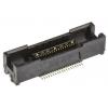 Patice PCB, řada: MICTOR, orientace těla: Rovný, rozteč: 0.64 mm Deska-deska, počet kontaktů: 38, počet řad: 2, Povrch