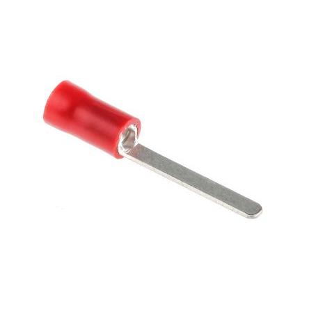 Krimpovací plochá svorka, Izolované délka čepele 17.6 mm, Červená, max. AWG: 16 AWG, min. AWG: 22 AWG, RS PRO
