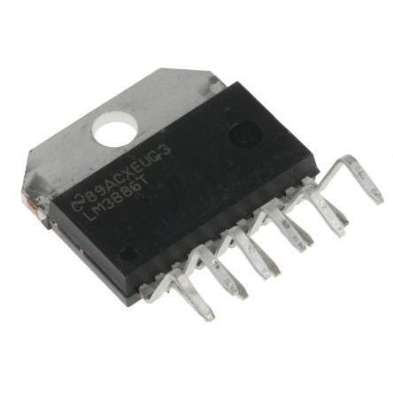 Texas Instruments Třída A-B Audio zesilovač LM3886T/NOPB 68W Výkonový audio zesilovač 8 MHz, MLPP, počet kolíků: 11