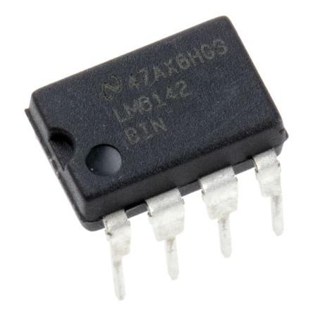 Texas Instruments Operační zesilovač LM6142BIN/NOPB 17 MHz 24V, MDIP, počet kolíků: 8 kolíkový