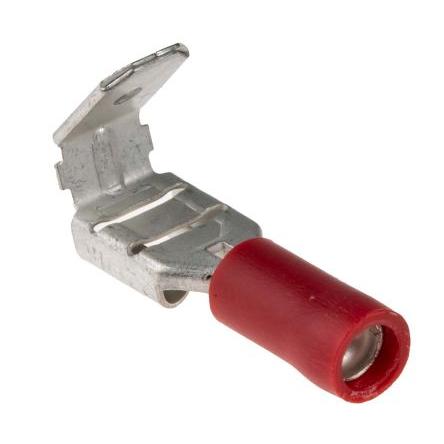RS PRO Zásuvný konektor, řada: RS PRO Izolované, 6.35 x 0.8 mm, Červená Vnitřní, celková délka: 20mm, izolační: Vinyl,