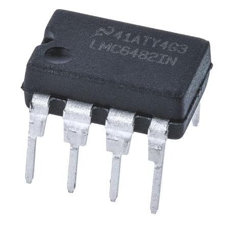 Texas Instruments Operační zesilovač LMC6482IN/NOPB 1.5 MHz 15.5V, MDIP, počet kolíků: 8 kolíkový