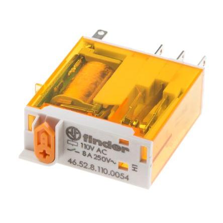 Finder Výkonové relé DPDT 8A 110V ac 46