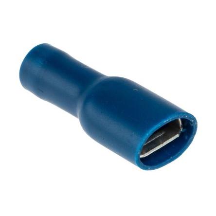 RS PRO Zásuvný konektor, řada: RS PRO Izolované, 6.3 x 0.8 mm, Modrá Vnitřní, celková délka: 21.5mm, izolační: Vinyl,