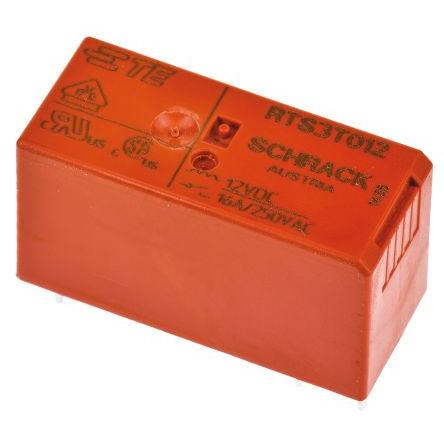 TE Connectivity Výkonové relé SPST Montáž na plošný spoj 16A 12V dc RT-iPower